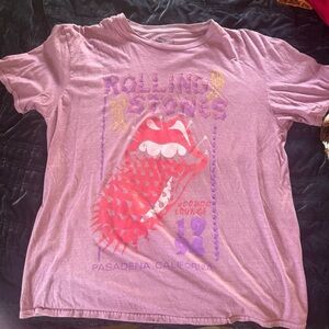 The Rolling Stones Pink Graphic Short Sleeve Tee